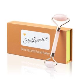 img 4 attached to Revive and Luxuriate with Rose Quartz Facial Roller - Enhance Skin Care and Indulge in Relaxing Facial Massage with Pink Jade Crystal Roller