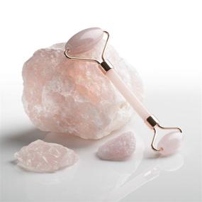 img 3 attached to Revive and Luxuriate with Rose Quartz Facial Roller - Enhance Skin Care and Indulge in Relaxing Facial Massage with Pink Jade Crystal Roller