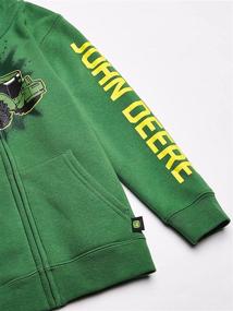img 2 attached to 🚜 John Deere Boys' Clothing | Little Fleece Tractor Apparel