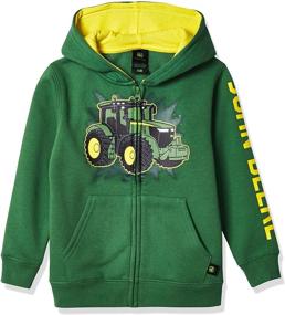 img 4 attached to 🚜 John Deere Boys' Clothing | Little Fleece Tractor Apparel