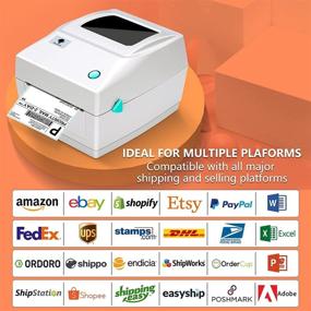 img 3 attached to 🖨️ Phomemo PM-201 Thermal Label Printer 4x6 - Compatible with Amazon, eBay, PayPal, Etsy, Shopify, USPS, FedEx, DHL - Windows &amp; Mac Compatible