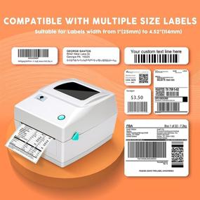 img 1 attached to 🖨️ Phomemo PM-201 Thermal Label Printer 4x6 - Compatible with Amazon, eBay, PayPal, Etsy, Shopify, USPS, FedEx, DHL - Windows &amp; Mac Compatible