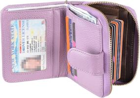 img 3 attached to 👛 Women's Beurlike RFID Leather Credit Card Holder: Secure Wallet Organizer Case for Enhanced Protection