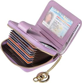 img 4 attached to 👛 Women's Beurlike RFID Leather Credit Card Holder: Secure Wallet Organizer Case for Enhanced Protection