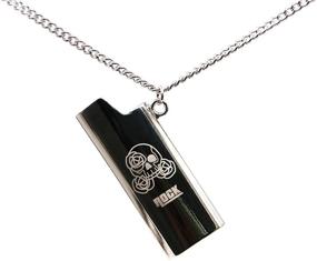 img 2 attached to PICKRING Lighter Necklace Skull Engraved