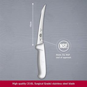 img 3 attached to 6-Inch Semi-Stiff Blade Victorinox Swiss Army Fibrox Pro Curved Boning Knife for Cutlery