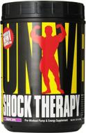 🏋️ universal nutrition shock therapy pre-workout pump & energy supplement - grape flavor - 42 servings, bcaa, creatine & electrolyte complex logo