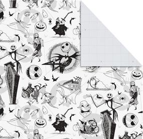 img 1 attached to 🎃 Hallmark Nightmare Before Christmas Flat Wrapping Paper Sheets: 12 Folded Sheets for Christmas, Birthdays, Halloween