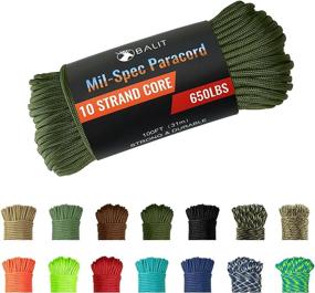 img 4 attached to 🏕️ Balit 550 Paracord: Premium 100 Feet Mil-Spec Parachute Cord for Outdoor Survival, Camping, and Hiking