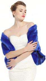 img 3 attached to 👰 Elegant Winter Wedding Shawl: Must-Have Bridal Accessory for Women