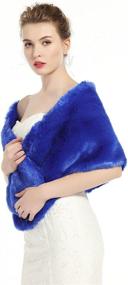 img 2 attached to 👰 Elegant Winter Wedding Shawl: Must-Have Bridal Accessory for Women