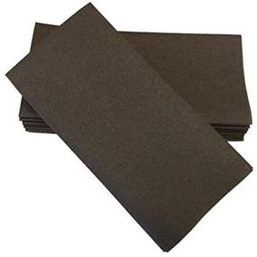img 4 attached to 🍽️ Simulinen Colored Disposable Dinner Napkins – Elegant Cloth-Like Linen-Feel – Brown - Absorbent & Durable - Weddings, Parties & Holidays! – 16"x16" Size: Pack of 50