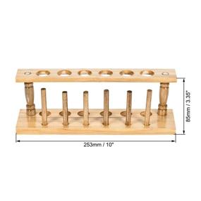 img 3 attached to 🔧 Versatile and Sturdy Uxcell Wooden Holder: Accommodating 16-20mm Centrifuge Tubes with Ease