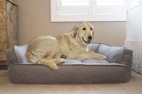 img 4 attached to 🐾 Arlee Memory Foam Sofa Style Pet Bed - Small/Medium Size, Walnut Tan - 59-40260DRZ