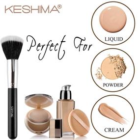 img 1 attached to Duo Fiber Stippling Brush By Keshima: The Ultimate Premium Stipple Brush for Flawless Makeup Application