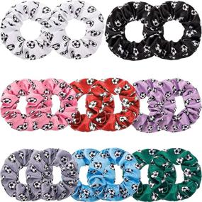 img 4 attached to Scrunchies Elastic Ponytail Holders Accessories Hair Care in Hair Accessories