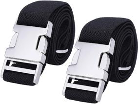 img 4 attached to Kids Boys' Accessories: Adjustable Stretch Belt for Boys Enhances Comfort and Style