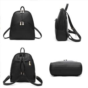 img 2 attached to 🎒 Nevenka Leather Backpack for Women - Fashionable Handbags, Wallets & Shoulder Bags