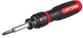 img 4 attached to CRAFTSMAN CMHT68129 SpeedDrive Ratcheting Screwdriver - "Шлицевой отвертка CRAFTSMAN CMHT68129 SpeedDrive с муфтой