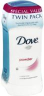 🕊️ dove anti-perspirant deodorant invisible solid, powder, twin pack 5.20 oz (pack of 4): long-lasting, invisible protection for ultimate freshness logo