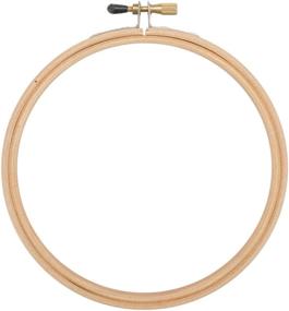 img 1 attached to 🪡 6-Inch Edmunds Wood Embroidery Hoop with Rounded Edges