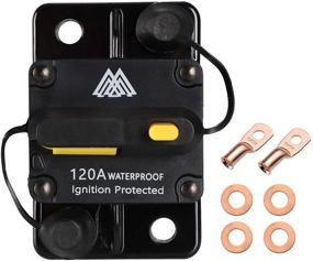 img 4 attached to 💡 M1A2 Circuit Breaker 120A Waterproof Fuse Inline Holder: Resettable Fuse for 12V-48V DC System – Car Stereo, Audio, RV, Marine, Boat, Truck
