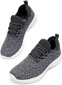 img 2 attached to 👟 Luffymomo Women's Lightweight Fashion Sneakers: Slip-on Athletic Shoes for Running, Walking, Sports, and Gym