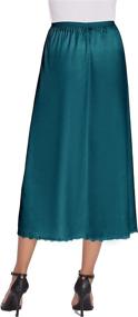 img 1 attached to 💃 Avidlove Satin Half Slip: Elegant Lace Long Underskirt for Women S-XXL