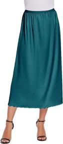 img 3 attached to 💃 Avidlove Satin Half Slip: Elegant Lace Long Underskirt for Women S-XXL