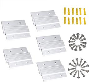 img 4 attached to Efficient French Cleat Picture Hanger Kit for Securely Mounting Mirrors, Panels, Shelves, Headboards, and More - 5 Pairs