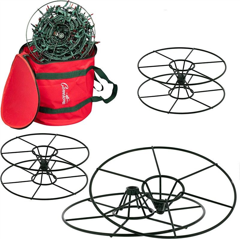 Holiday, Christmas Light Storage Reels In A Bag
