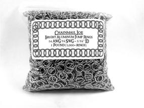 img 2 attached to 🔗 3000+ Bright Aluminum Chainmail Jump Rings - 1 lb, 16G, 5/16" ID