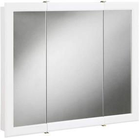 img 4 attached to 🪞 Concord Mirrored Medicine Cabinet [Model: 531434], White, Size 30"x30