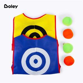 img 3 attached to 🎯 6-Piece Boley Dart Game Set with Vests and Balls - Fun Dodgeball Set for Kids - Perfect for Summer Outdoor Activities in Yard, Camping, and Backyard