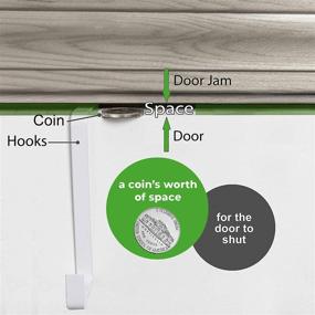 img 2 attached to 🚪 Unjumbly Over the Door Shoe Organizer with 24 Large Pockets - Complete with 4 Sturdy Metal Over Door Hooks