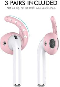 img 1 attached to AhaStyle Насадки на ушные крючки для AirPods, силиконовые аксессуары, совместимые с наушниками Apple AirPods и EarPods (розовые)