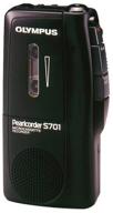 olympus pearlcorder s701acc microcassette recorder: high-quality recording device logo