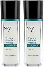 img 1 attached to 💪 Powerful Duo: Boots No7 Protect & Perfect Intense Advanced Anti Aging Serum Bottle - 1oz (Double Pack)