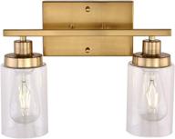 🚿 stylish brushed brass vanity lights: perfect industrial bathroom fixtures for hallway, bedroom, kitchen, and living room логотип