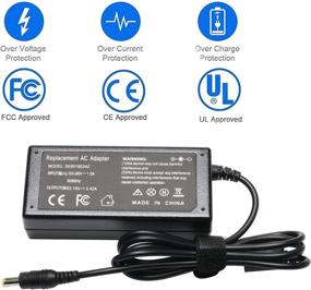 img 1 attached to 🔌 65W AC Adapter for Acer Aspire V5 V7 V3 R7 S3 E1 M5 Series; Acer Aspire E1-571 E1-531 ES1 E1 ES1-S12 E1-571 E1-510P E1-521 E3-111 E5-511P E5-521 5733 Laptop Charger, and Acer Monitor Power Cord