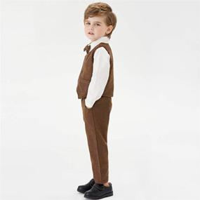 img 2 attached to Toddler Formal Classic Dresswear Outfit