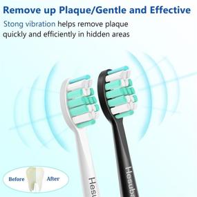 img 3 attached to 🦷 Hesubam Replacement Toothbrush Heads for Sonicare ProtectiveClean 4100 5100 HX9023/65 HX9033/65 C2 G3, 8 Pack: High Quality Oral Care Accessories