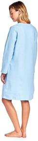 img 1 attached to Cozy Comfort: Casual Nights Women's Long Sleeve Zip Up Short Fleece Robe - Perfect for Chilly Nights!