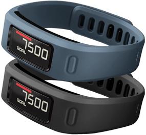 img 4 attached to 💪 Stylish and Secure Replacement Bands for Garmin Vivofit - SKYLET Silicone Bands (No Tracker)