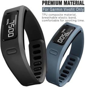 img 3 attached to 💪 Stylish and Secure Replacement Bands for Garmin Vivofit - SKYLET Silicone Bands (No Tracker)