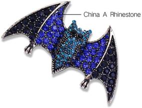img 1 attached to Halloween Bat Brooch Pins - BinaryABC Demon Brooch, Ideal Halloween Party Favors, Decorations, and Supplies