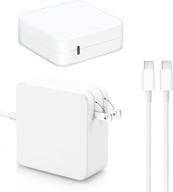 ⚡️ fast charging 96w usb c power adapter for macbook pro 13 15 16 inch, 2018-2020 air 13 inch, ipad pro 11 12.9 - thunderbolt 3 compatible, includes 6.6 ft type c cable logo
