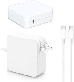 img 4 attached to ⚡️ Fast Charging 96W USB C Power Adapter for MacBook Pro 13 15 16 inch, 2018-2020 Air 13 inch, iPad Pro 11 12.9 - Thunderbolt 3 Compatible, Includes 6.6 ft Type C Cable