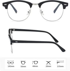 img 2 attached to 👓 Tanlys 2 Pack Blue Light Blocking Glasses for Computer Eye Strain, Dry Eye & Sour Eye Relief, Anti-UV to Reduce Headache - Stylish Design