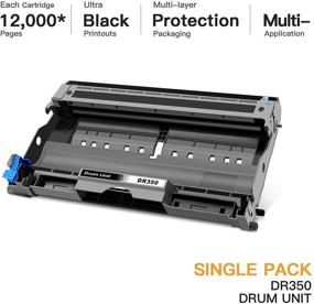 img 3 attached to 🖨️ E-Z Ink (TM) Brother DR350 Compatible Drum Unit Replacement for HL-2040, MFC-7420, Intellifax 2820, DCP-7020, HL-2070N, MFC-7820N, MFC-7220, DCP-7010, Fax-2820, Fax-2920, HL-2030, HL-2070 (1 Pack)